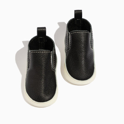 Freshly Picked Ebony Slip On Baby Shoe