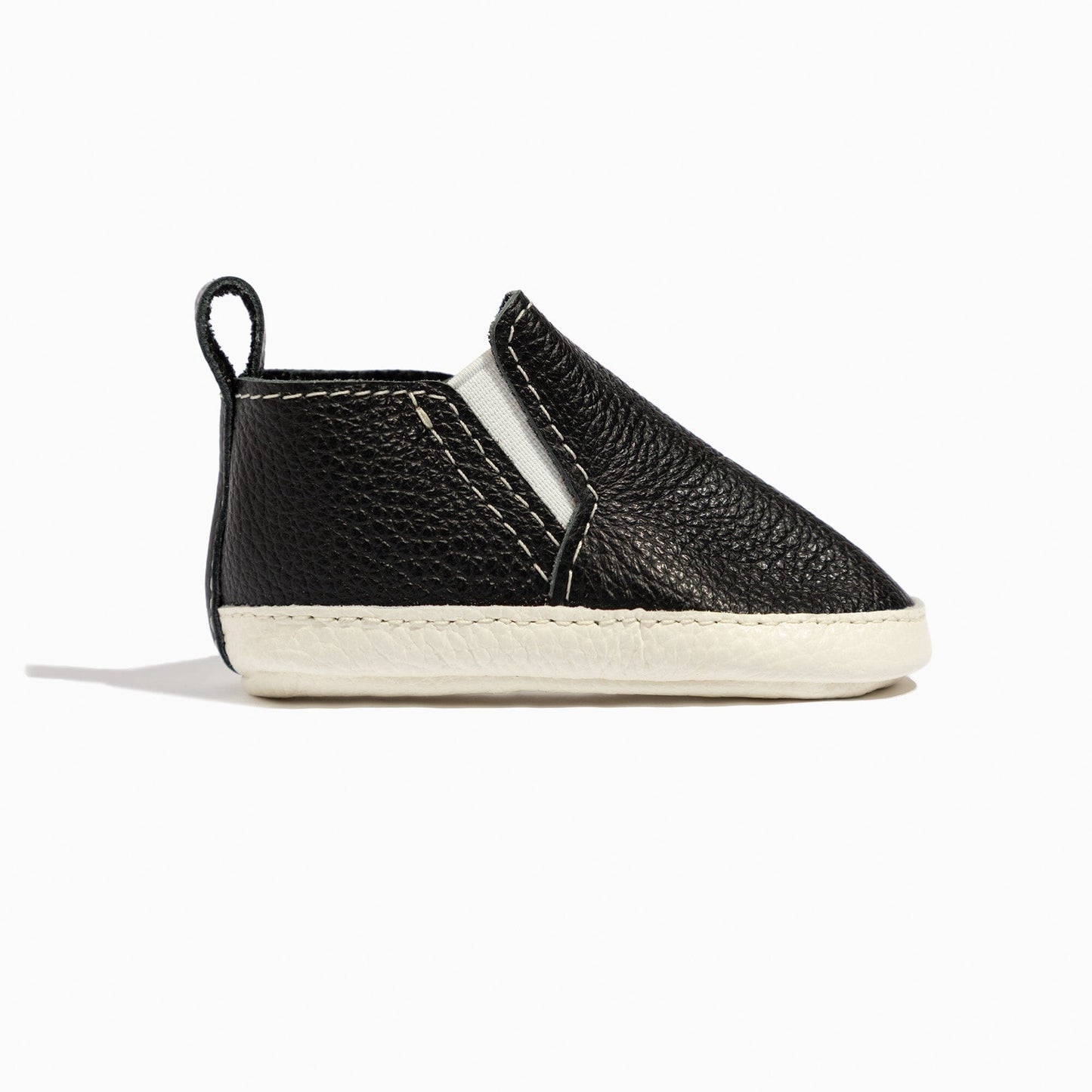 Freshly Picked Ebony Slip On Baby Shoe
