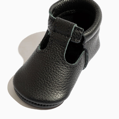 Freshly Picked Ebony T-Bar Baby Shoe