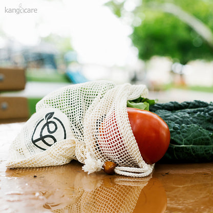 Ecoposh Cotton Mesh Produce Bags | Natural (6-Pack)