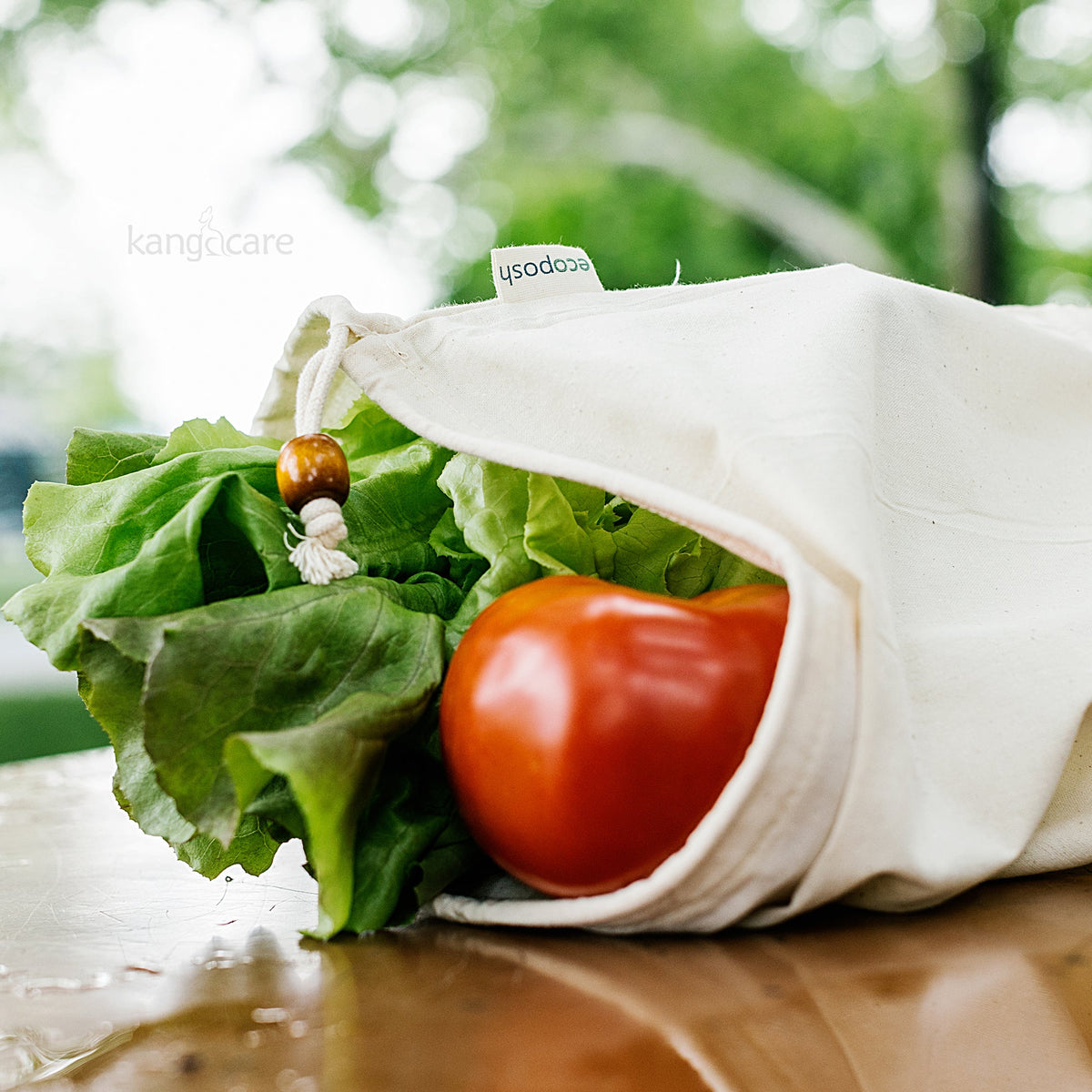 Ecoposh Cotton Muslin Grain Bags | Natural (3-Pack)