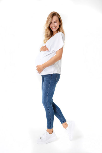 Accouchée Zip Up Maternity/Nursing T-Shirt