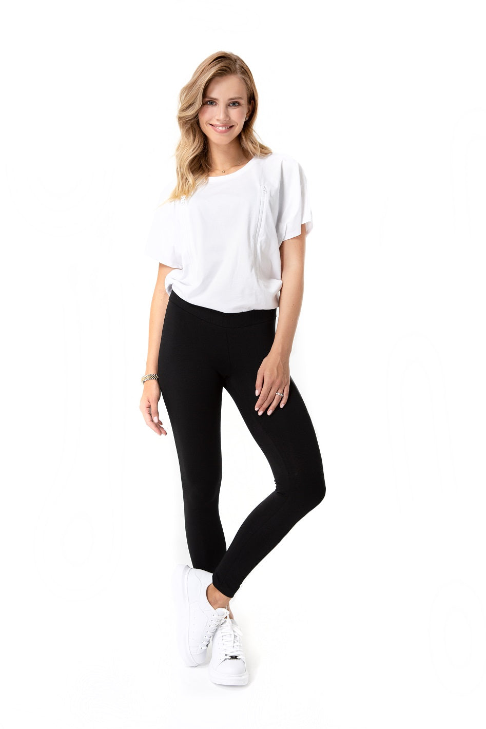 Accouchée Easy Bottom Foldover Waistband Maternity Leggings