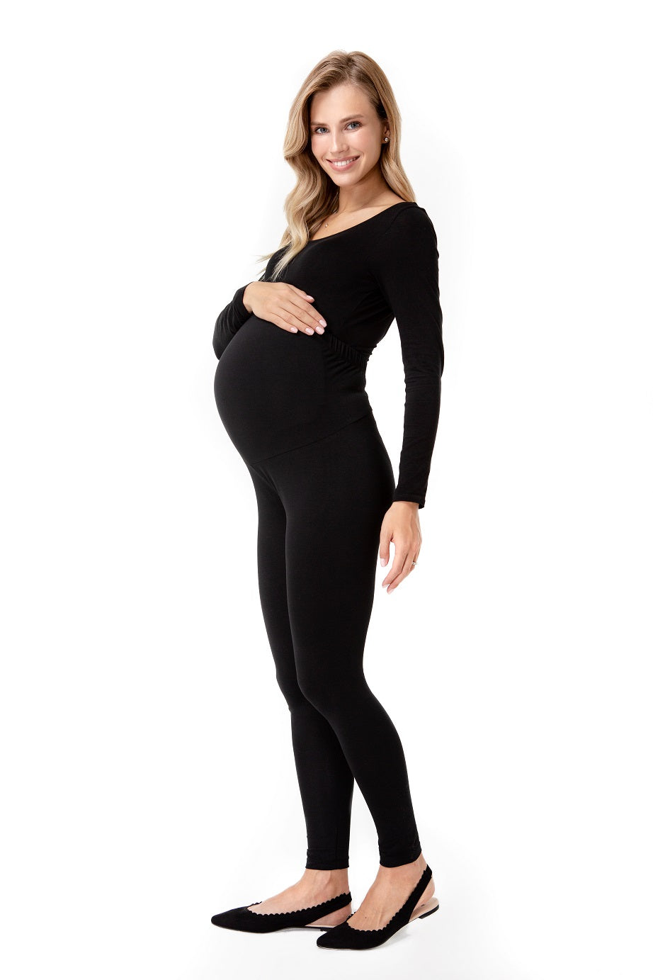 Accouchée Easy Bottom Foldover Waistband Maternity Leggings