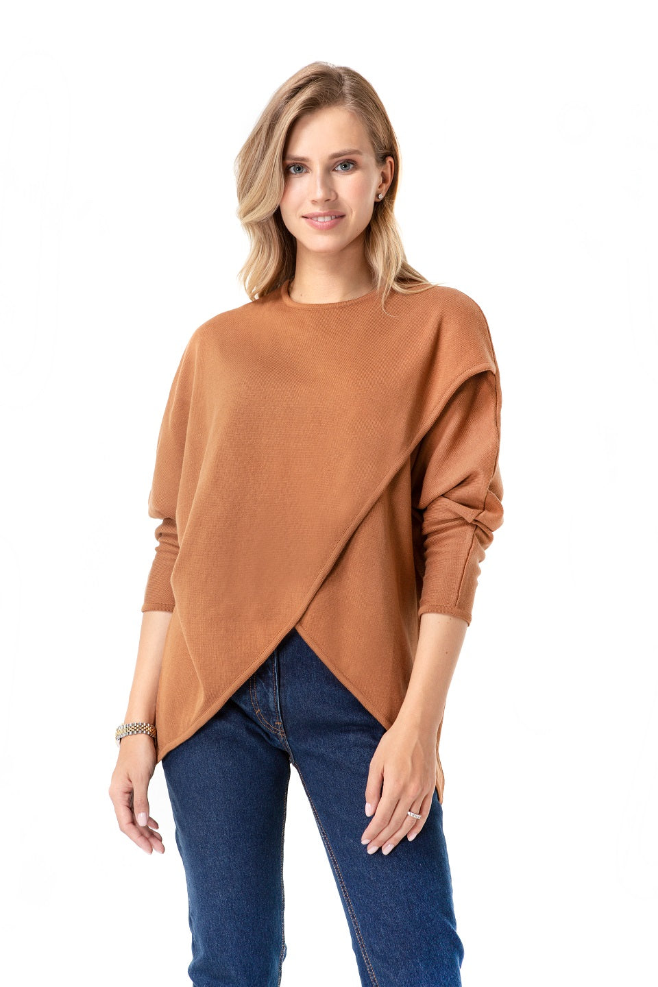 Accouchée Let Loose Crossover Long Sleeve Maternity/Nursing Knit Top