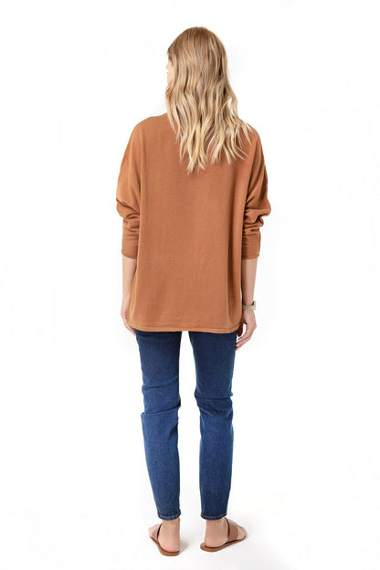 Accouchée Let Loose Crossover Long Sleeve Maternity/Nursing Knit Top