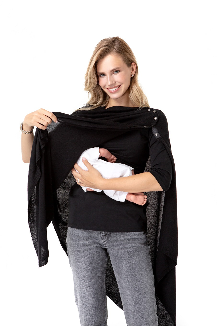 Accouchée 4-in-1 Multipurpose Knitwear Maternity/Nursing Shawl