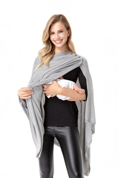 Accouchée 4-in-1 Multipurpose Knitwear Maternity/Nursing Shawl