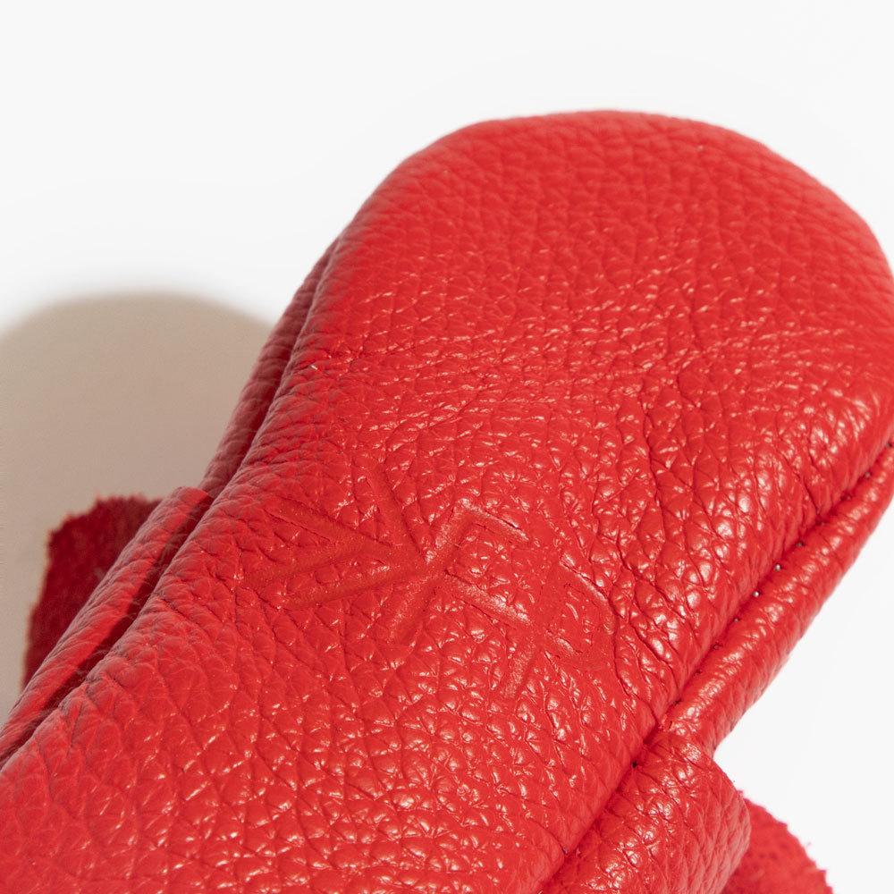 Freshly Picked Fire Engine Knotted Bow Baby Shoe