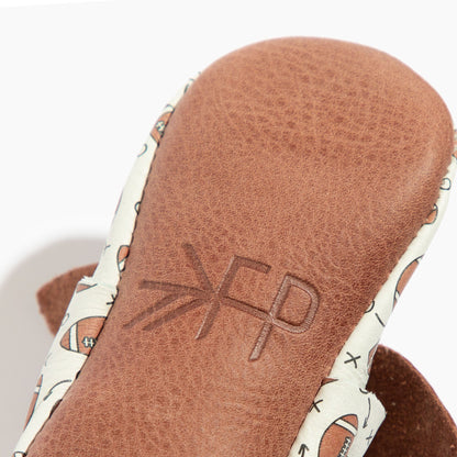 Freshly Picked First Down Knotted Bow Baby Shoe