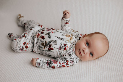 Three Little Tots Floral Girls Kids Pajamas