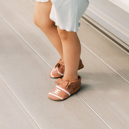 Freshly Picked Touchdown II Bow Baby Shoe