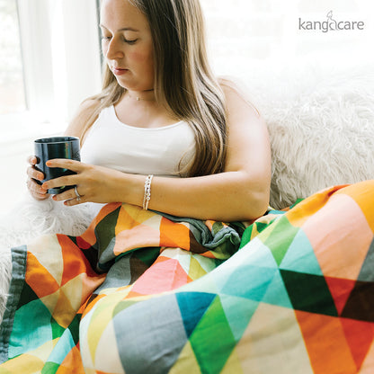 Kanga Care Bamboo Muslin Blanket - Baby: Finn (Reversible)
