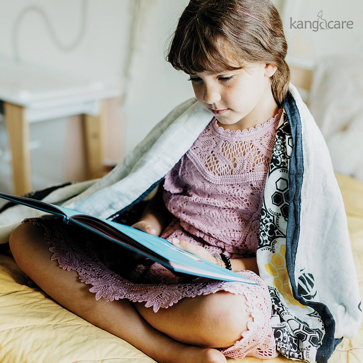 Kanga Care Bamboo Muslin Blanket - Forever: Unity (Reversible)