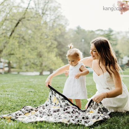 Kanga Care Bamboo Muslin Blanket - Baby: Unity (Reversible)