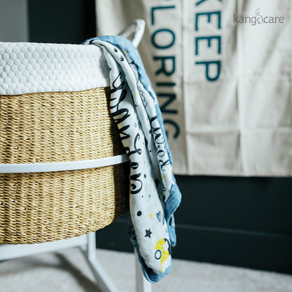 Kanga Care Bamboo Muslin Blanket - Baby: Wander (Reversible)