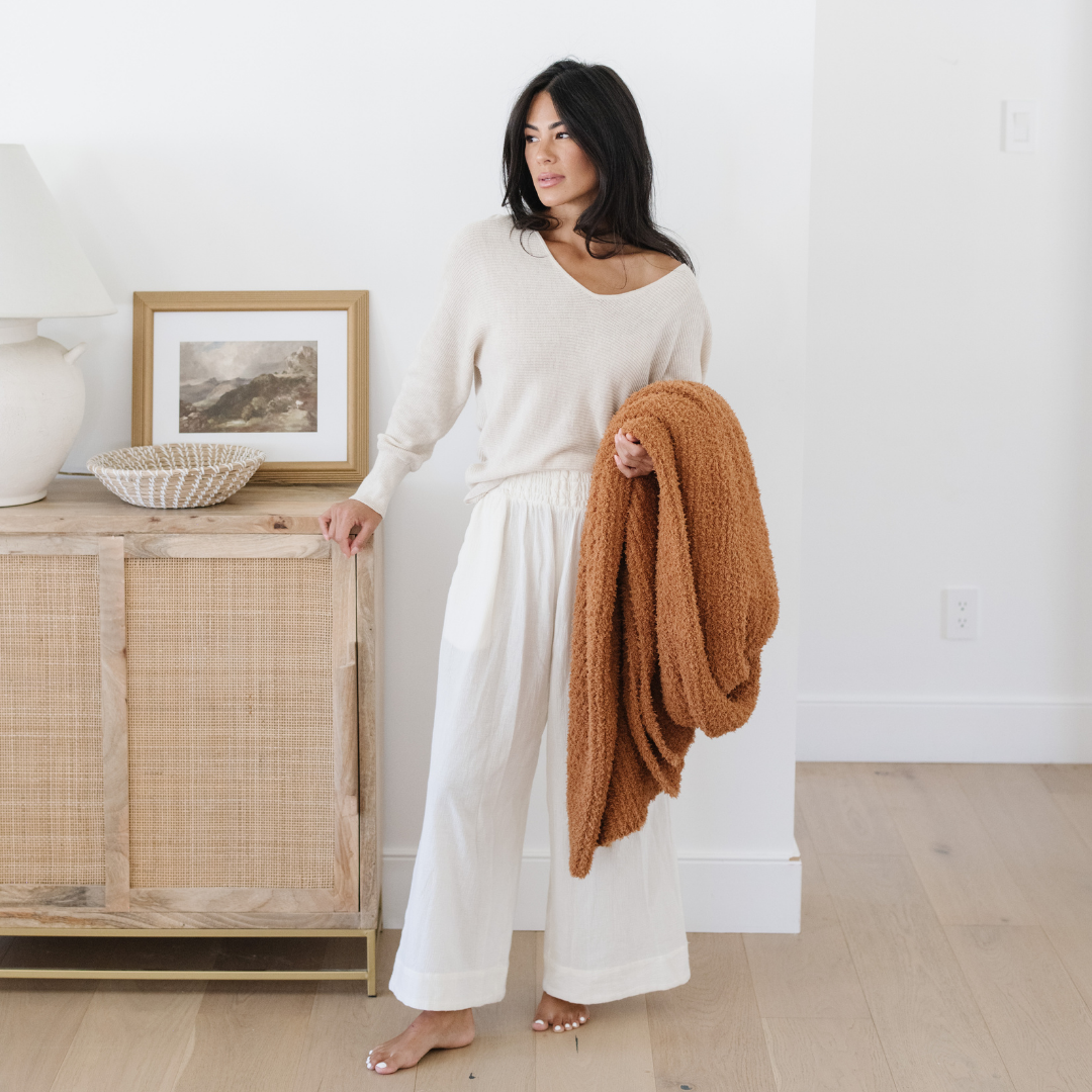 Saranoni Ribbed Bamboni® Throw Blankets