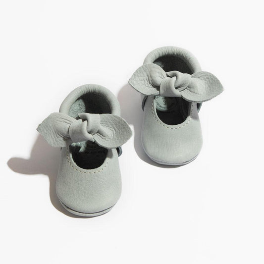 Freshly Picked Greatest Snow on Earth Knotted Bow Baby Shoe