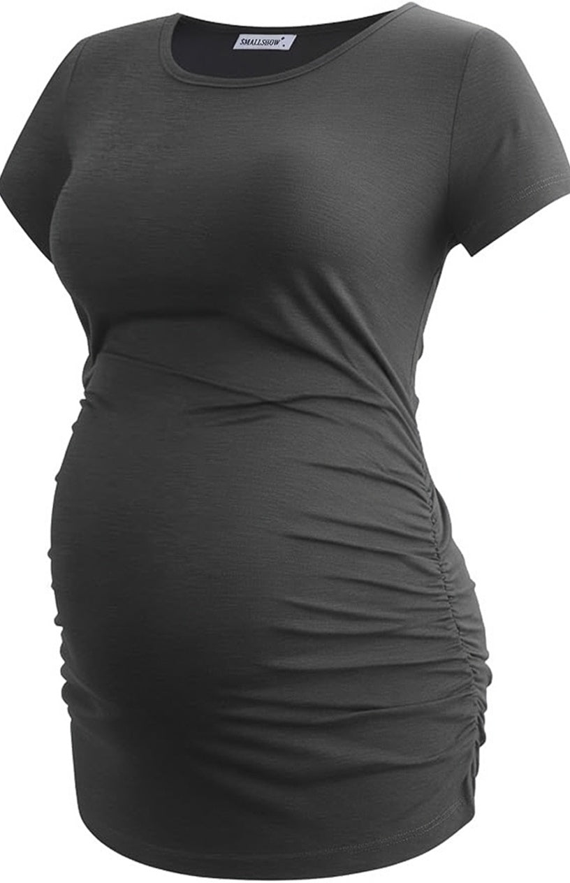 Ruched Tunic Maternity Top - Delilah's Maternity