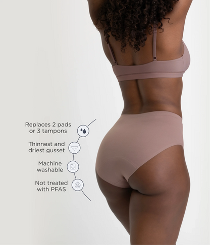 Saalt Leakproof Seamless High Waist Period Underwear