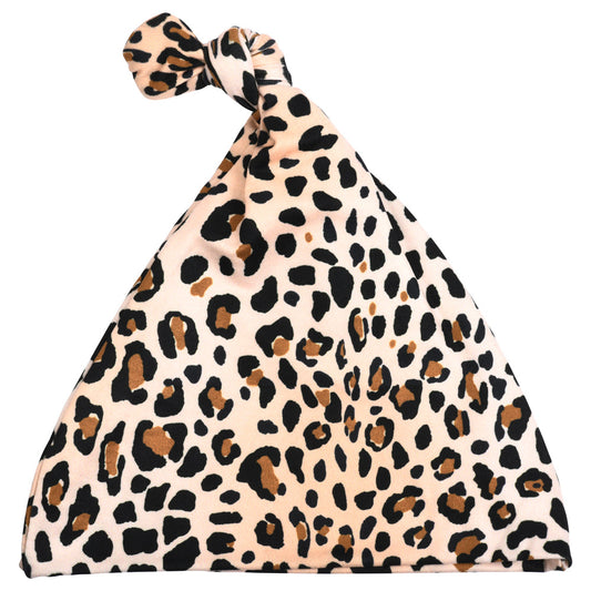 Three Little Tots Leopard Knotted Hat (Old Design)