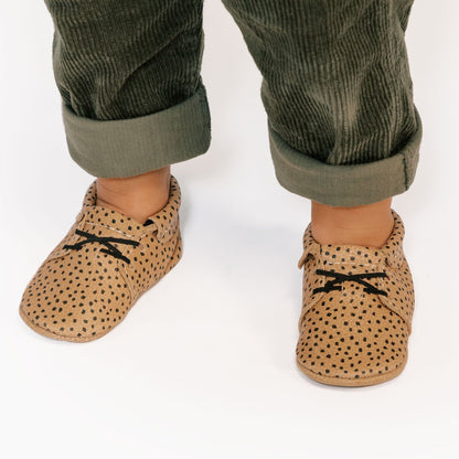 Freshly Picked Almond Speckles Oxford Baby Shoe