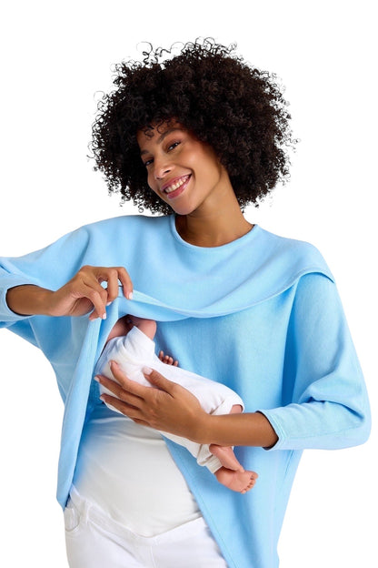 Accouchée Let Loose Crossover Long Sleeve Maternity/Nursing Knit Top
