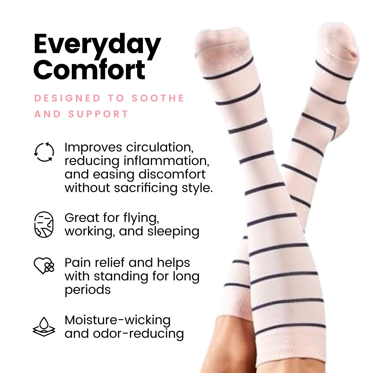 The Spoiled Mama Mama Maternity Compression Socks - Reduce Swelling & Boost Circulation