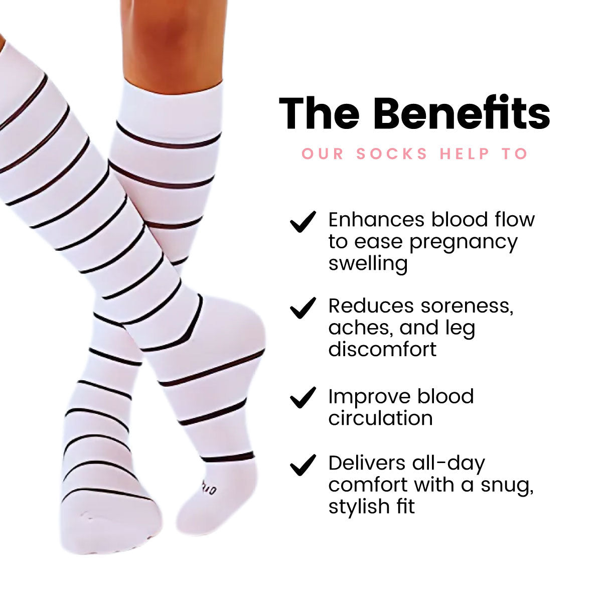 The Spoiled Mama Mama Maternity Compression Socks - Reduce Swelling & Boost Circulation