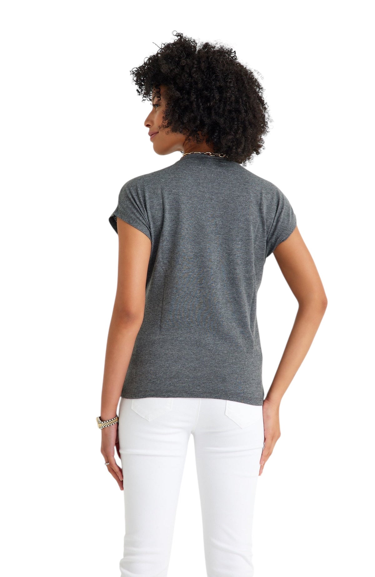 Accouchée Handy Crossover Short Sleeve Cotton Maternity/Nursing Top