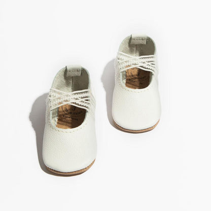 Freshly Picked Ivory Lace Ballet Slipper Baby Shoe