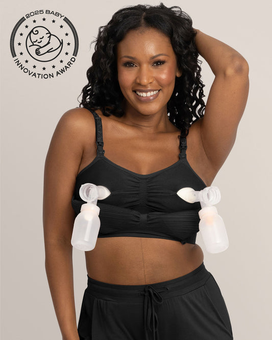 Kindred Bravely Sublime Hands-Free Pumping & Nursing Bra Black