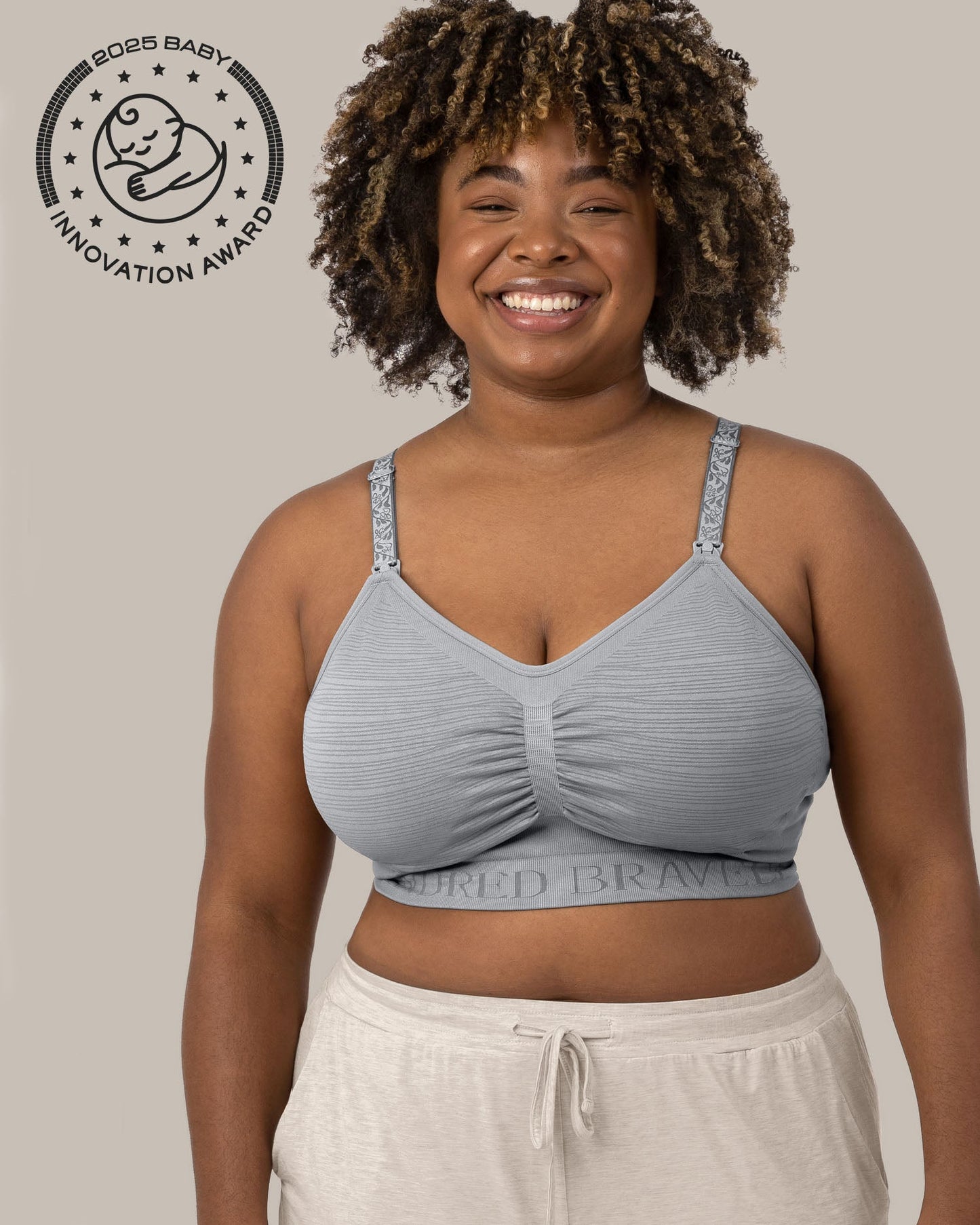 Kindred Bravely Sublime Hands-Free Pumping & Nursing Bra Grey