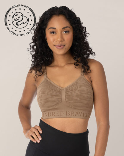 Kindred Bravely Sublime Hands-Free Pumping & Nursing Bra Latte