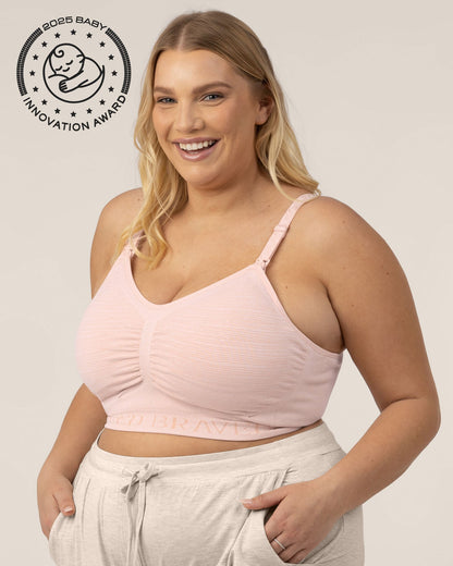 Kindred Bravely Sublime Hands-Free Pumping & Nursing Bra Pink Heather