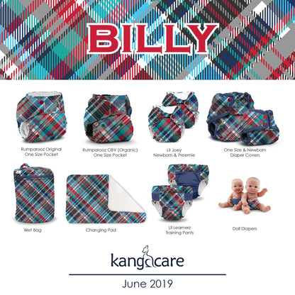 Kanga Care Lil Joey All In One Cloth Diaper (2 pk) - Billy