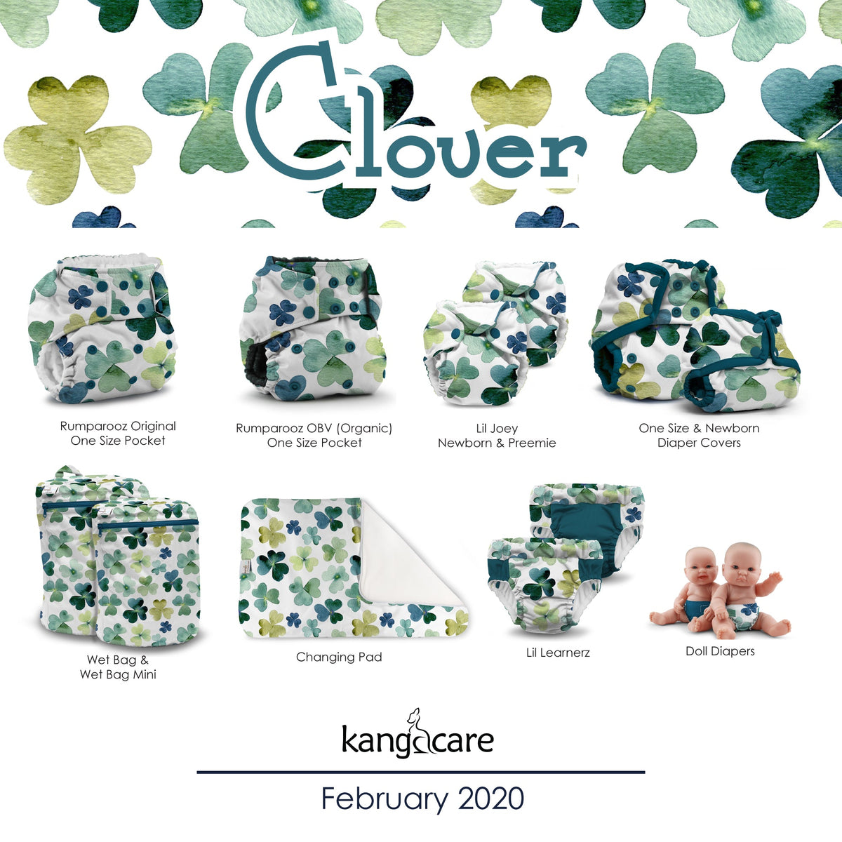 Kanga Care Rumparooz One Size Cloth Diaper Covers - Clover