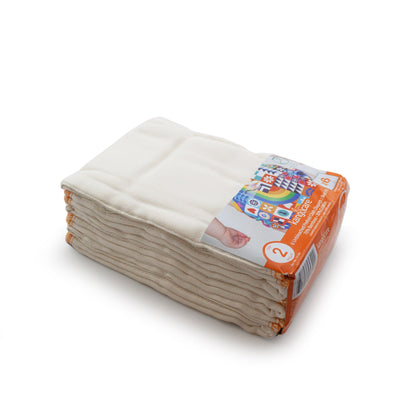 Kanga Care Bamboo Prefold Cloth Diapers (6-Pack) - Size 2: Infant
