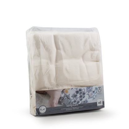 Kanga Care Bamboo Flat Cloth Diapers (6-Pack) | One Size
