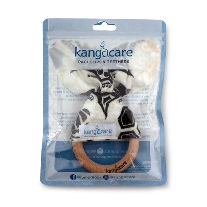 Kanga Care Muslin Crinkle Bunny Ear Teething Ring - Unity