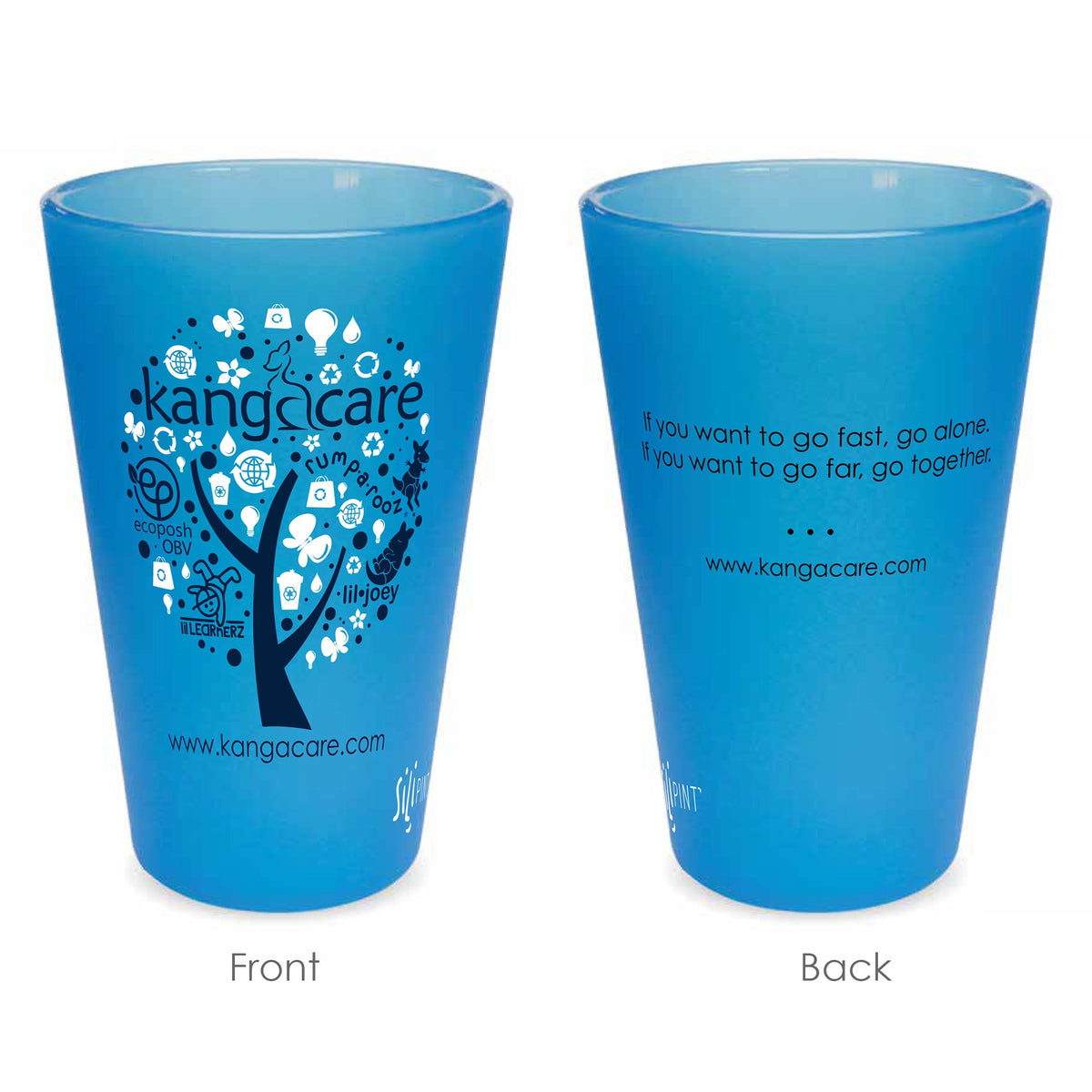 Kanga Care SiliPint - Family Tree - Sea Glass