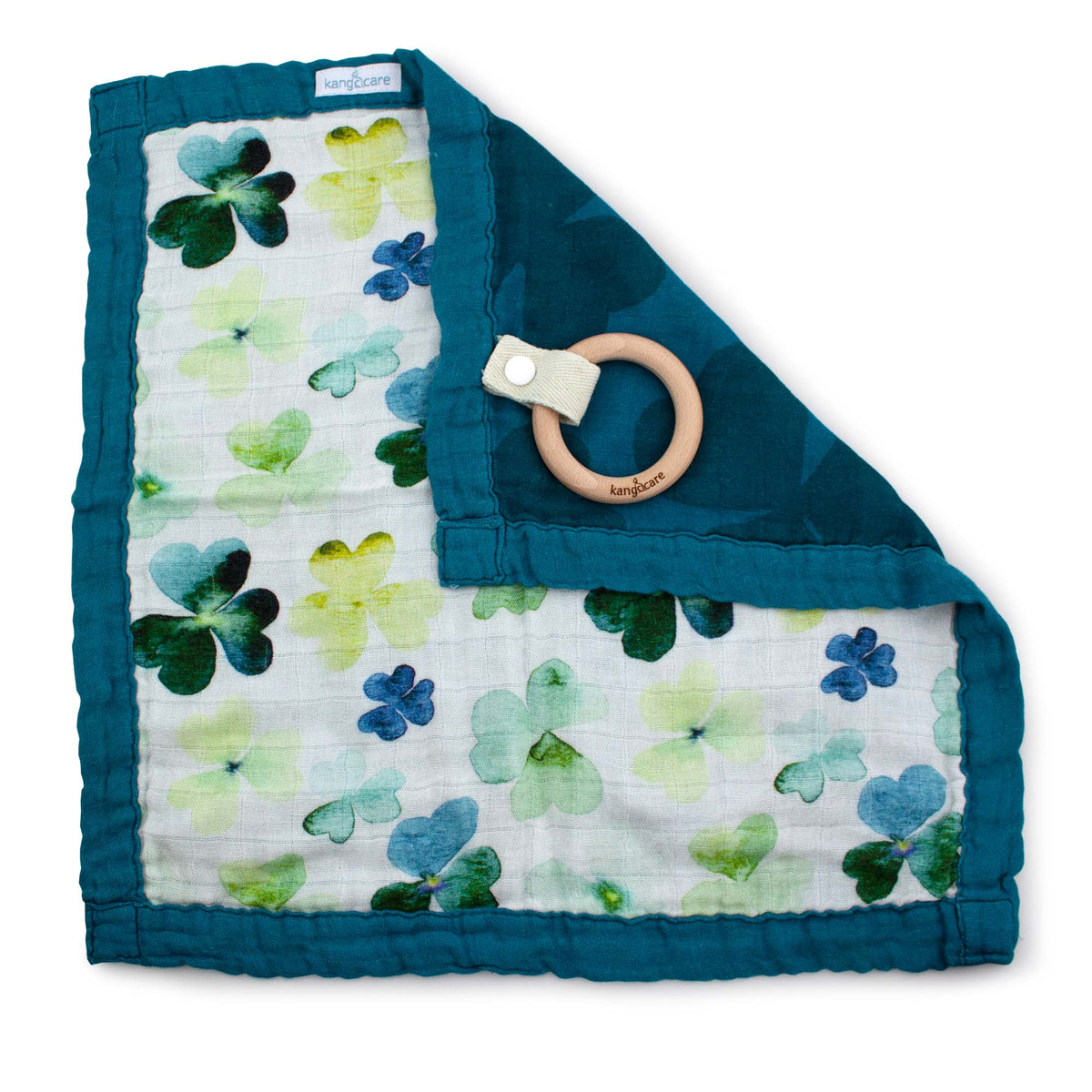 Kanga Care Reversible Teething Blanket Lovey - Clover