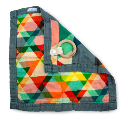 Kanga Care Reversible Teething Blanket Lovey - Finn