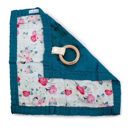 Kanga Care Reversible Teething Blanket Lovey - Lily
