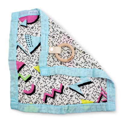 Kanga Care Reversible Teething Blanket Lovey - Radical
