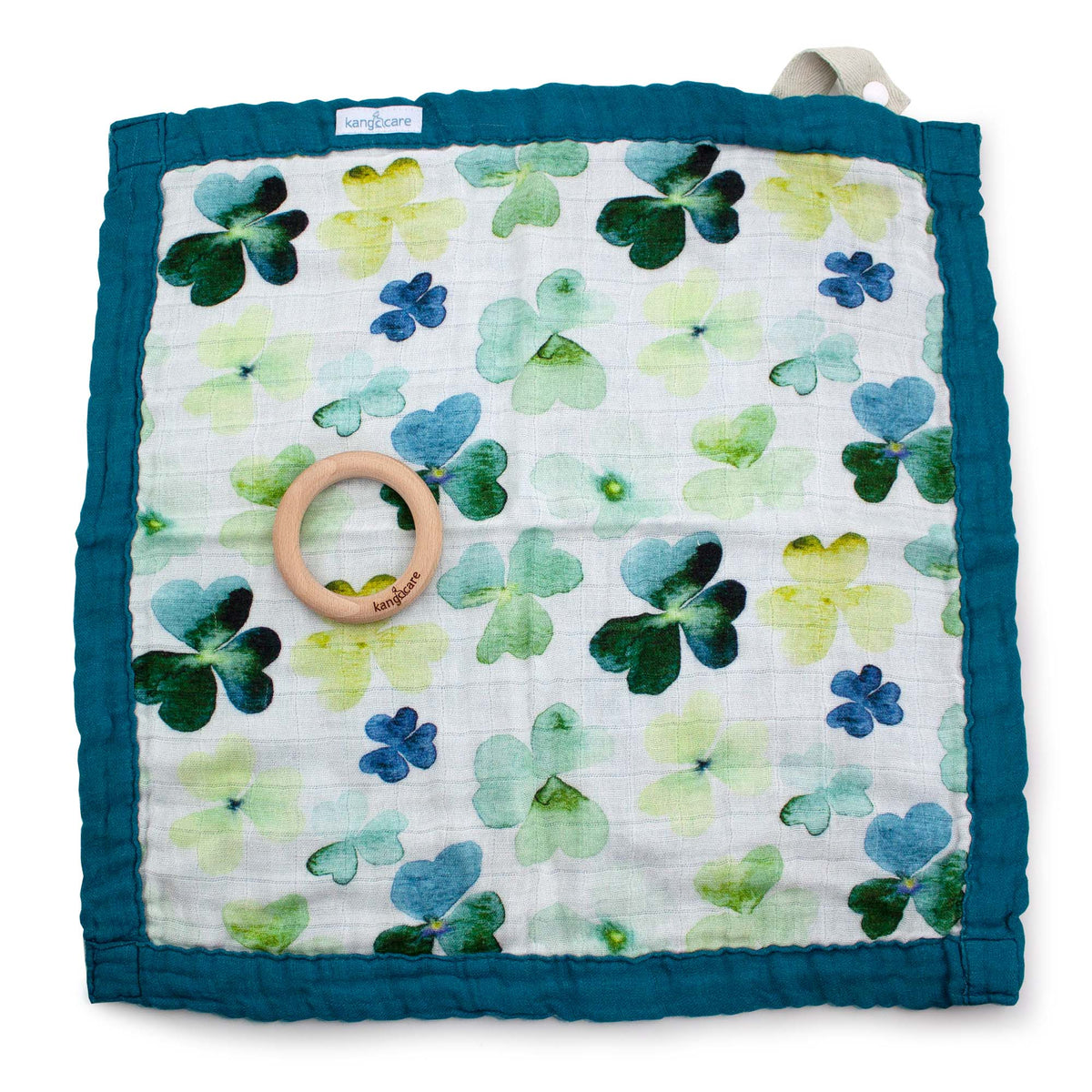 Kanga Care Reversible Teething Blanket Lovey - Clover