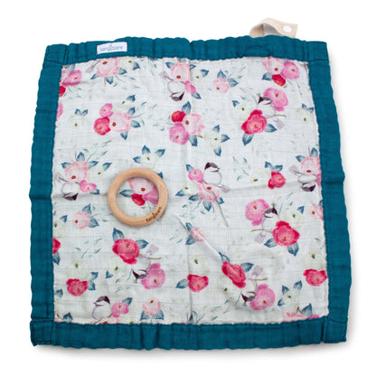 Kanga Care Reversible Teething Blanket Lovey - Lily