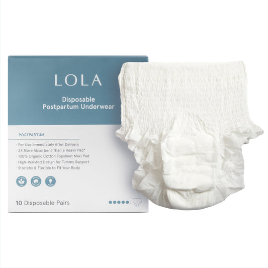 LOLA Organic Disposable Postpartum Underwear