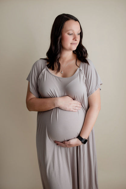Three Little Tots Harbor Mist Labor and Delivery Nursing Hospital Gown