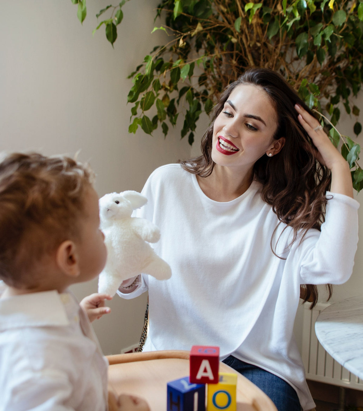 Accouchée Let Loose Crossover Long Sleeve Maternity/Nursing Knit Top